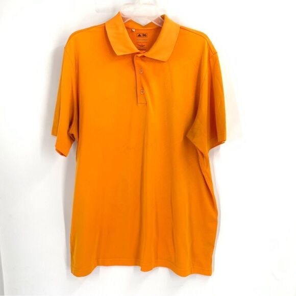 Adidas Size L Pure Motion Orange short sleeve polo shirt - Picture 1 of 6